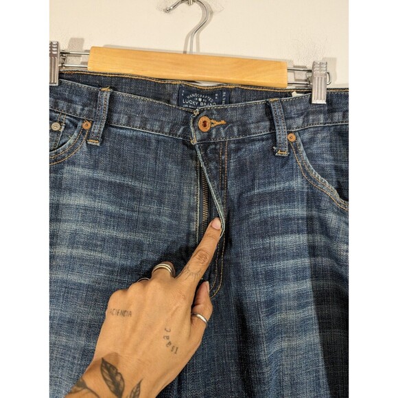 Lucky Brand Jeans Men Size 38 Blue 363 Vintage Straight Classic Denim - Picture 5 of 9